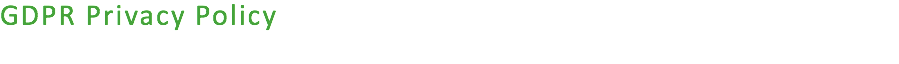 GDPR Privacy Policy