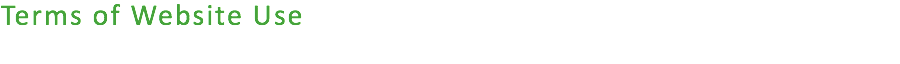 Terms of Website Use